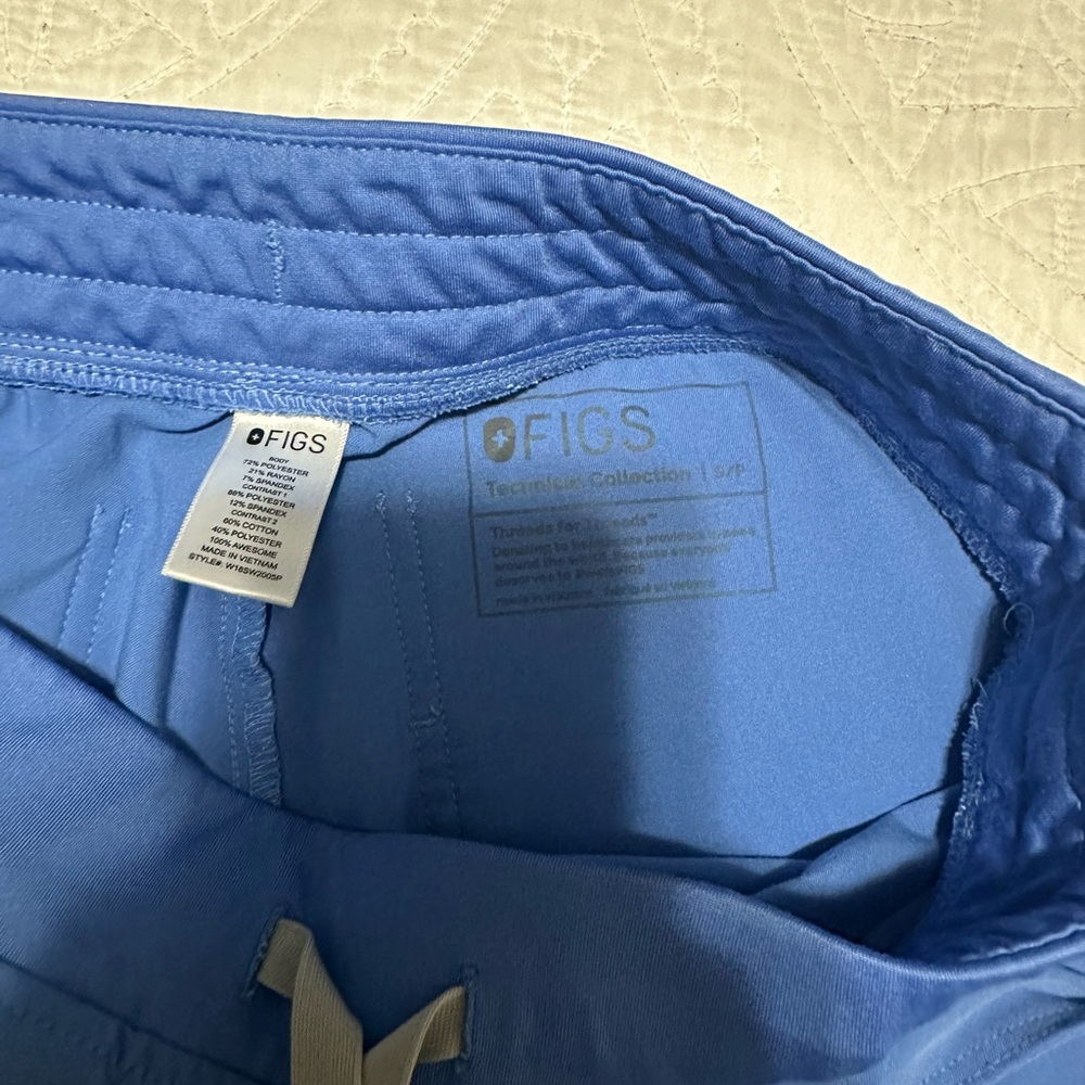 Figs Sky Blue Medical Scrub Pants